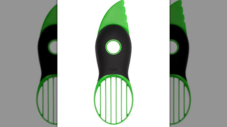 A OXO Good Grips 3-in-1 Avocado Slicer on a white background