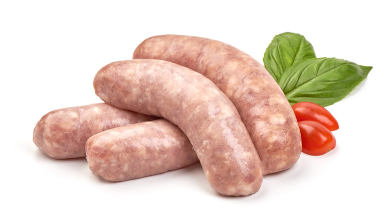 Italian sausages and tomatoes