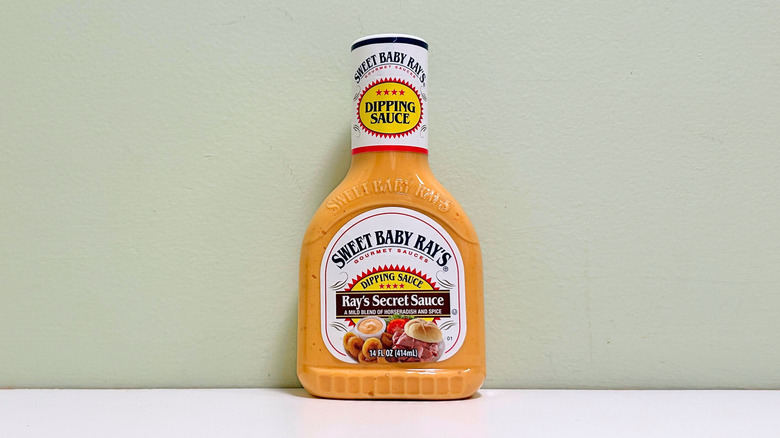 A bottle of Sweet Baby Ray's: Ray's Secret Sauce