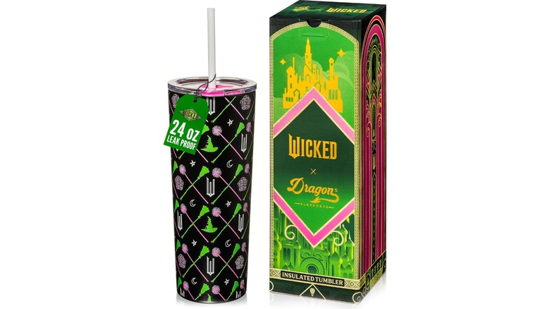 Product image of the Dragon Glassware x Wicked Vacuum Insulated Tumbler with Lid and Straw