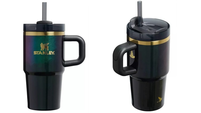 Front and back product images of the Stanley Stainless Steel H2.0 Flowstate Quencher Tumblers