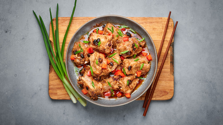 steamed spare ribs with black beans