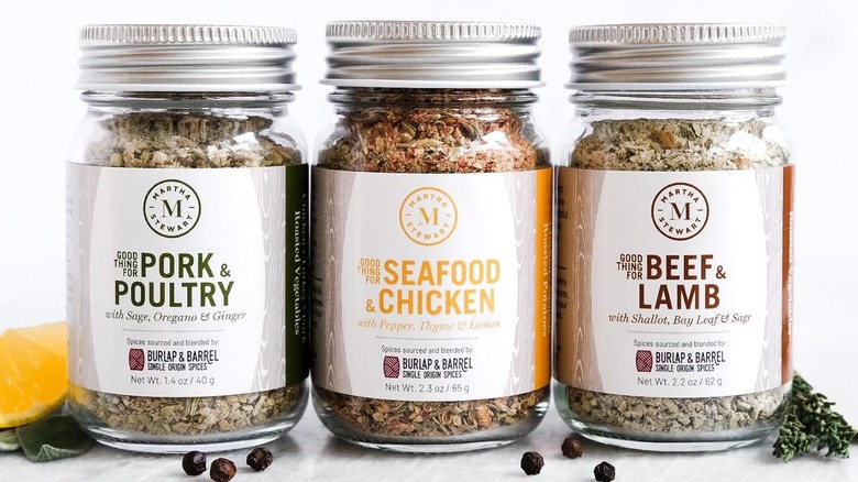 Spice trio on white background