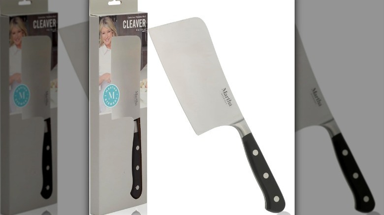 Cleaver knife on white background