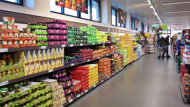 Aldi store interior