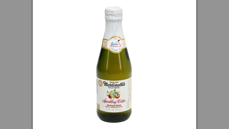 Martinelli's Sparkling Cider on a white background