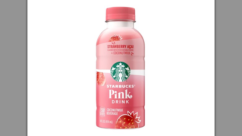 Starbucks Pink Drink on a white background