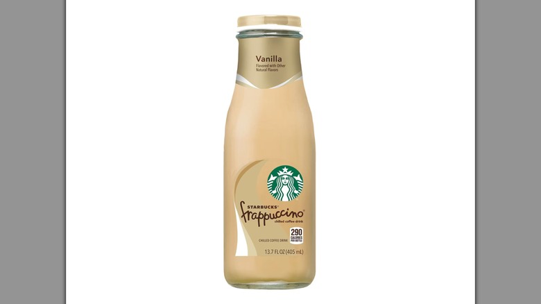 Starbucks Vanilla Frappuccino Coffee Drink on a white background