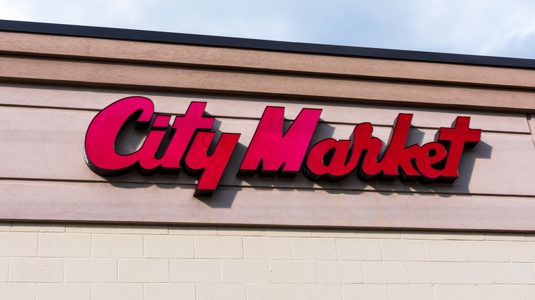 City Market grocery store sign
