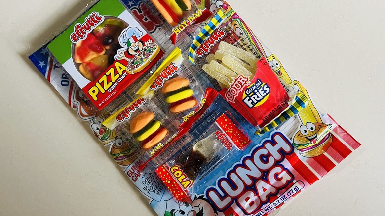 lunch food shaped gummy candies