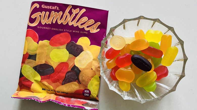 wine gummy candies with bag
