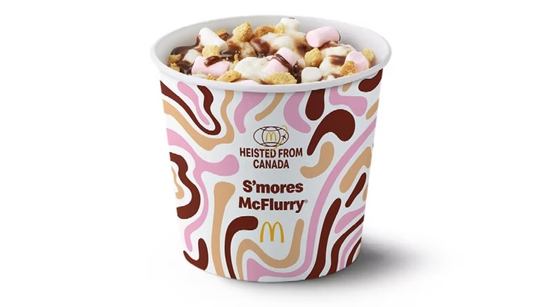 A cup holding a S'Mores McFlurry