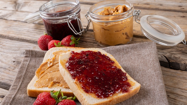 peanut butter and jelly sandwich