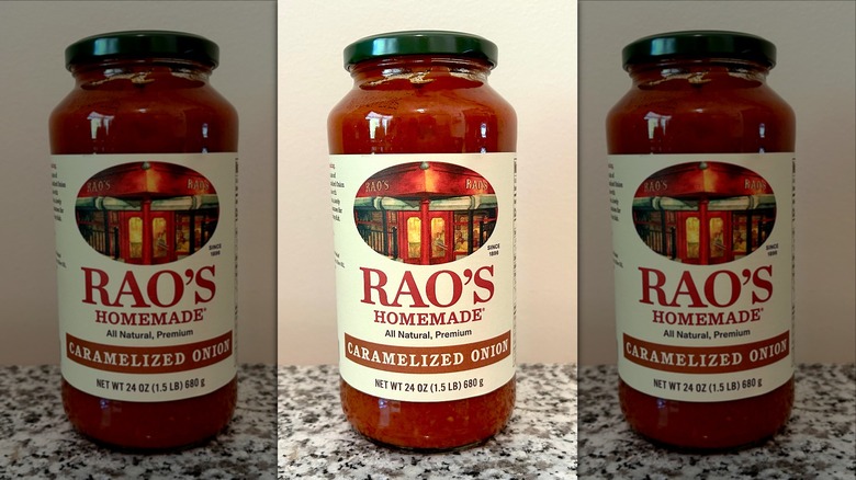Rao's Caramelized Onion sauce jar