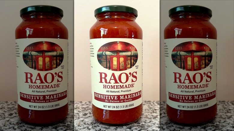 Rao's Sensitive Marinara sauce jar