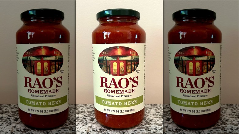Rao's Tomato Herb sauce jar