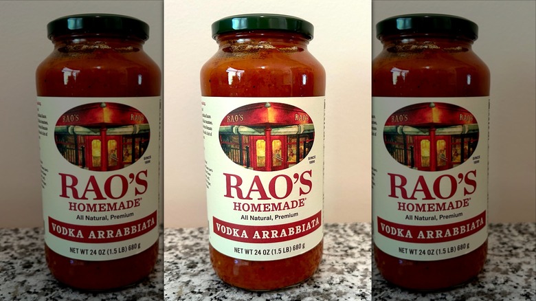 Rao's Vodka Arrabbiata sauce jar