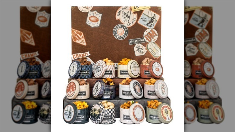 DM Snacks variety pack on white background