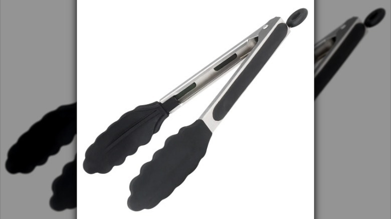 Tongs on white background