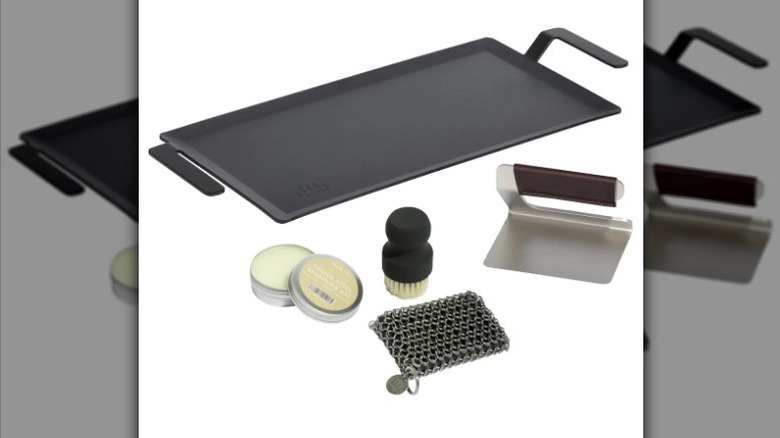 Griddle bundle on white background