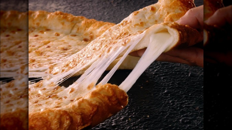 Triple Cheese Covered Stuffed Crust