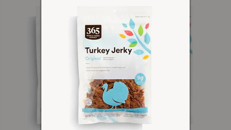 365 by Whole Foods Market Original Turkey Jerky on a white background