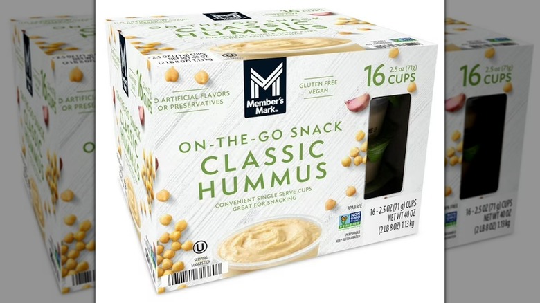 Member's Mark Classic Hummus Singles on a white background