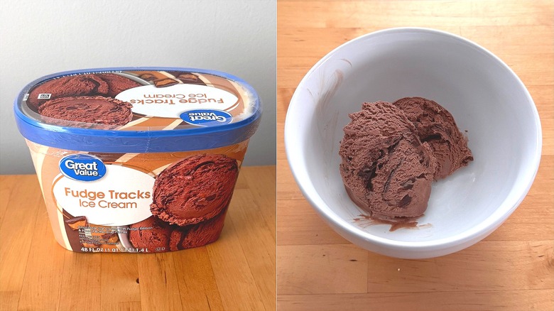 Great Value Fudge Tracks ice cream