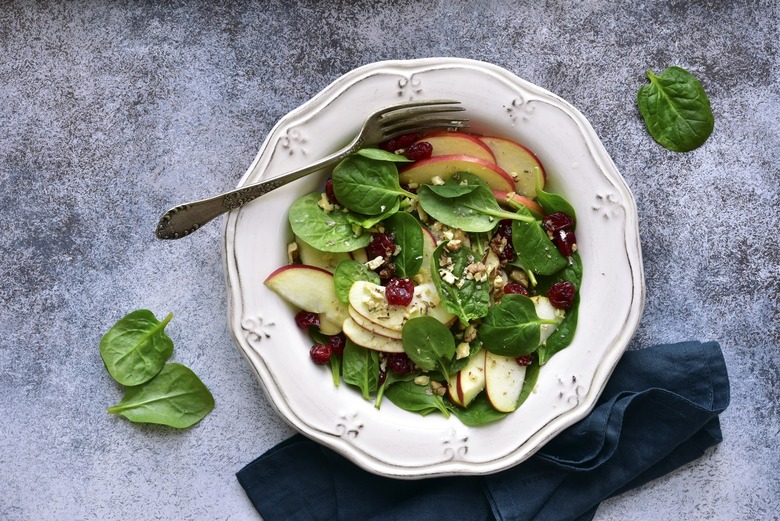 Spinach Salad with Apple Vinaigrette
