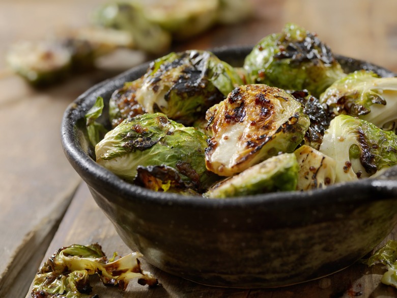 Herb Roasted Brussels Sprouts With Quince