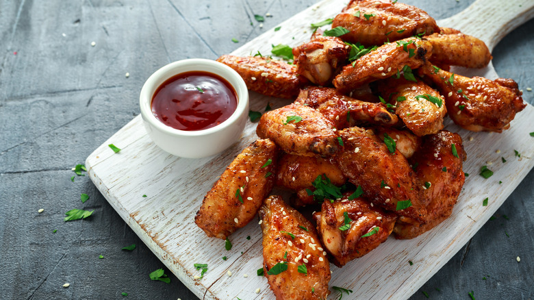 Baked chicken wings