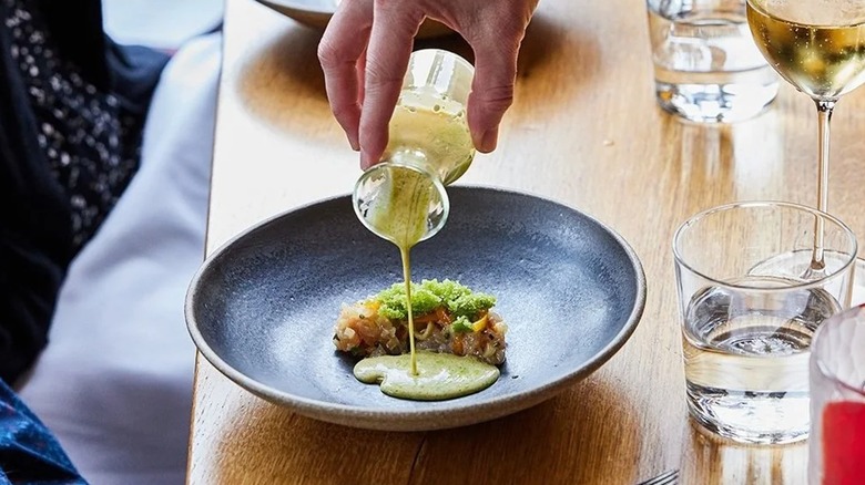 Dinner plate at Le Pigeon