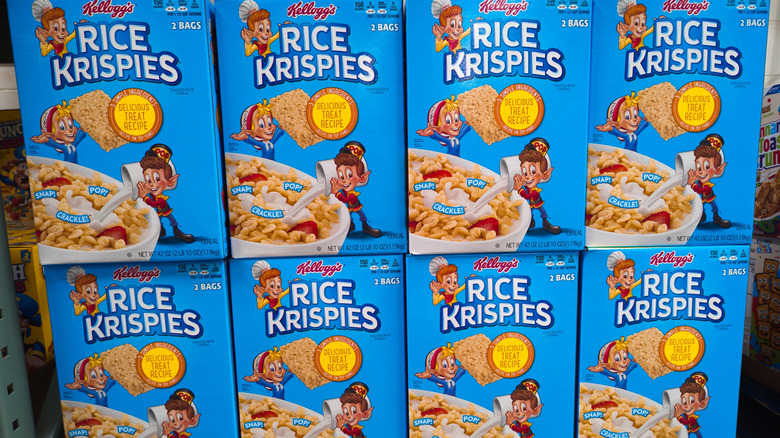 Boxes of Rice Krispies