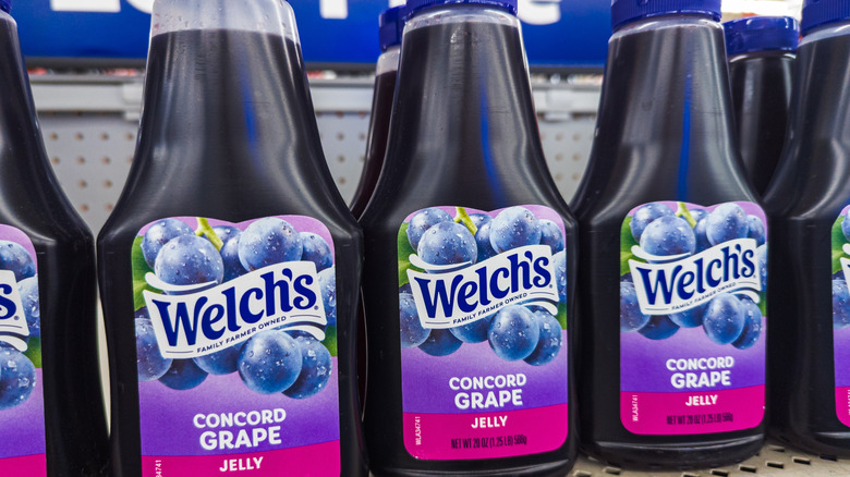 Bottles of Welch's Grape Jelly