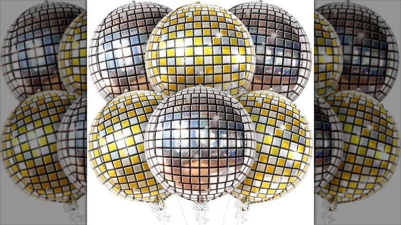 KatchOn Silver and Gold Disco Ball Balloons