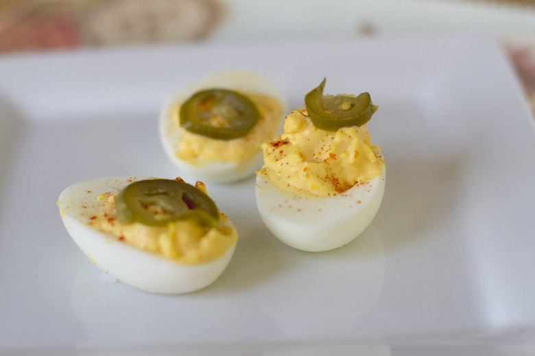 Honeyed Jalapeño Deviled Eggs