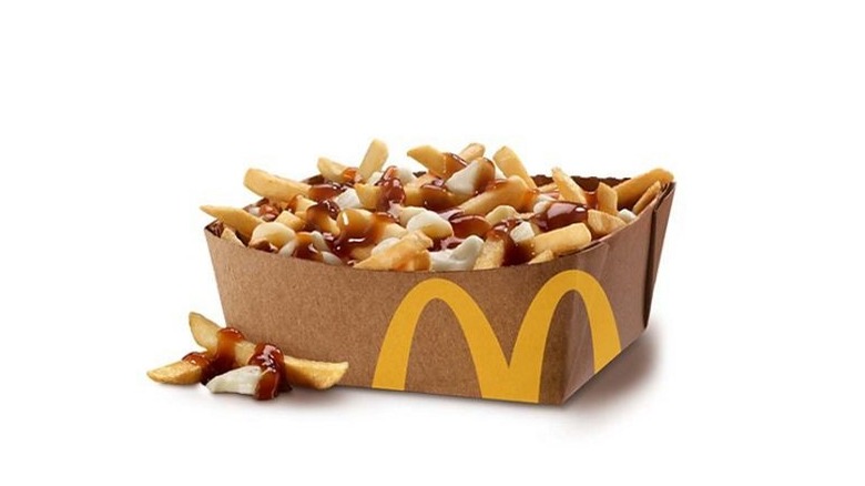 McDonald's Poutine white backdrop