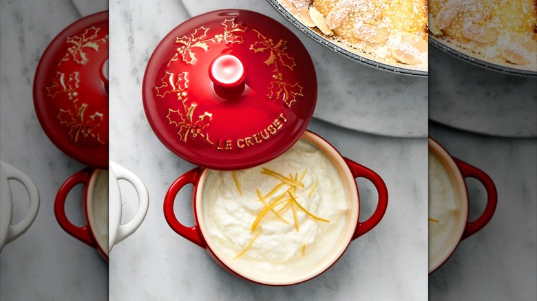 Le Creuset Stoneware Holly Mini Cocotte