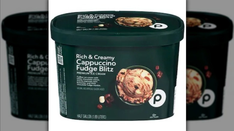 Cappuccino Fudge Blitz on white background