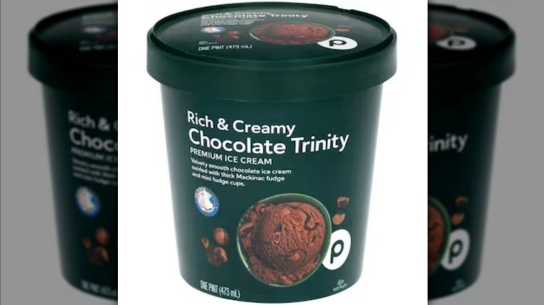Chocolate Trinity on white background