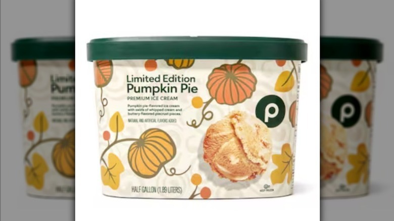 Pumpkin Pie on white background