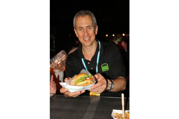 Danny Meyer serves up a Shack Burger. 