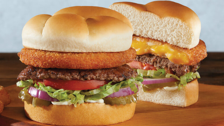 Culver's CurderBurgers whole and cut