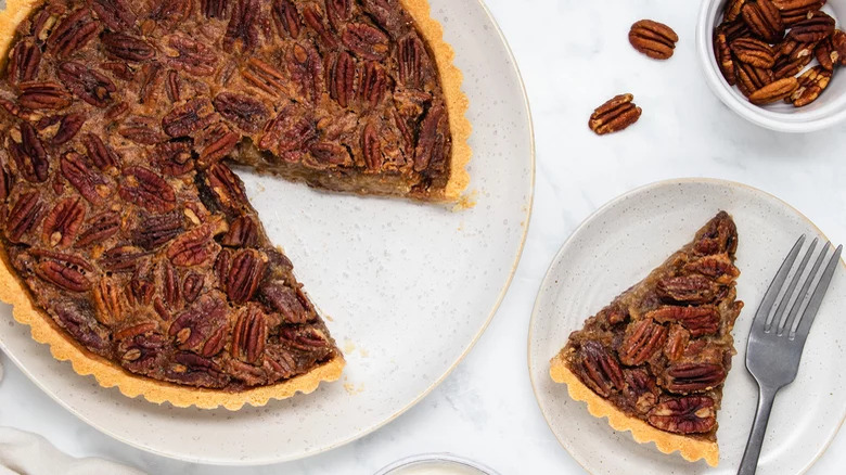 slice of pecan pie