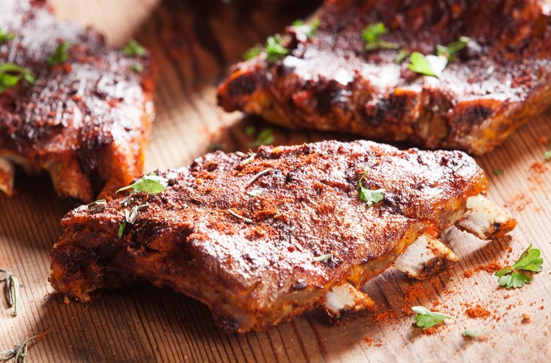 Juicy spare ribs