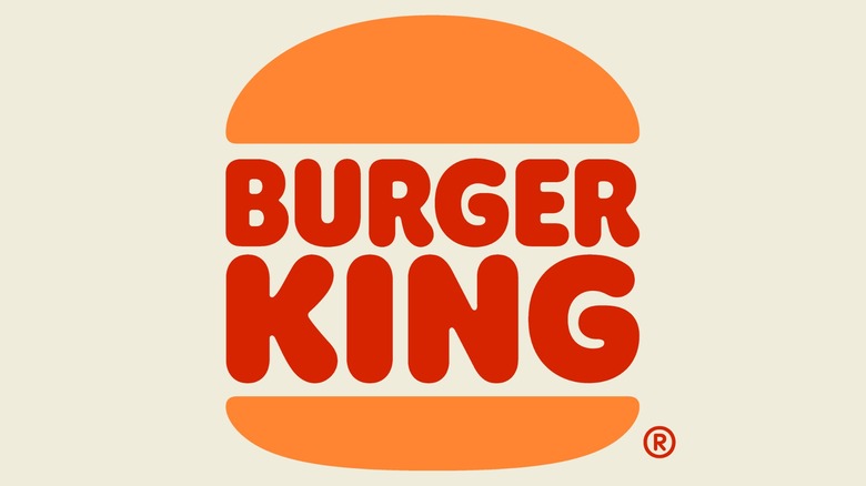 Burger King logo on beige background
