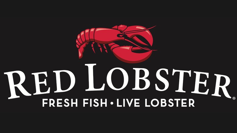 Red Lobster logo on black background
