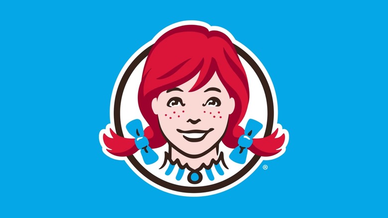 Wendy's logo on blue background
