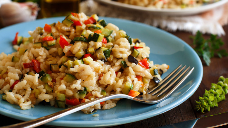Risotto with zucchini