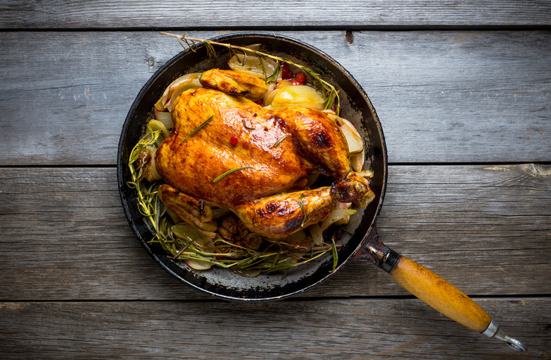 Whole Grilled Chicken With Citrus Butter 